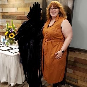 WhoWhatWear for Target Maxi Utility Dress/Vest 3X